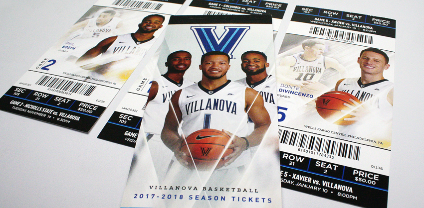 2017-2018 Villanova Men's Basketball Season Tickets